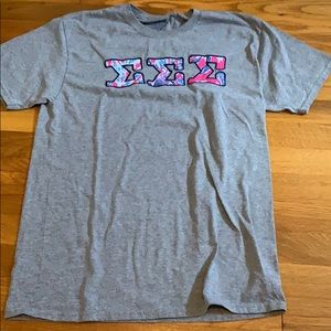Sigma letters t shirt
